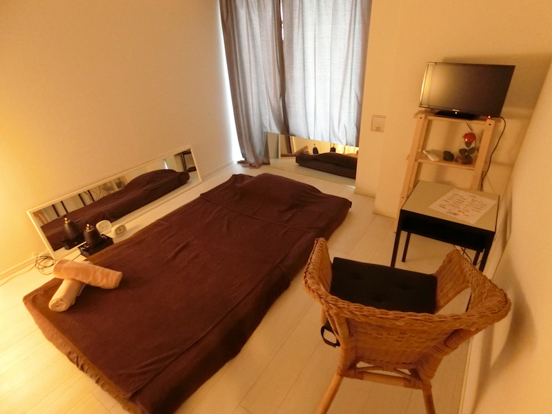 御徒町・メンズエステのマッサージルーム