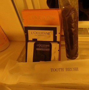 銀座・メンズエステ「ブラックパリサ銀座」のアメニティ