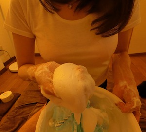 草加・メンズエステ「ゼフィーナ」の泡マッサージ