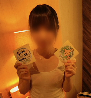 新橋・メンズエステ「アロマエイト」のもみパラ体験談ステッカー