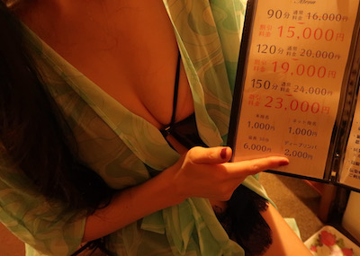 池袋メンズエステ「オトナチック」のメニュー表