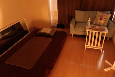 秋葉原メンズエステ「アロマプップ」のマッサージルーム