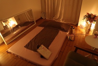 船橋メンズエステ「アロマエスポワール」のマッサージルーム